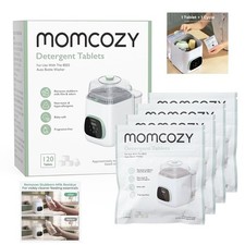 Momcozy Detergent Tablets for Bottle Washers Remove Stubborn Milk Residue 120 Ct