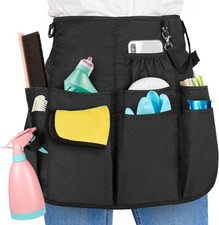 LoDrid Professional Cleaning Apron with 9 Pockets and Waist Belt, Black Adjust