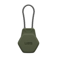 UAG AirTag Case Civilian - Hard Shell Lock Holder Keychain Wire Cable Olive Drab
