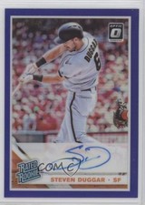 2019 Donruss Optic Rated Rookie Signatures Purple Prizm Steven Duggar Auto 4z8