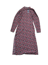 Women's Nasty Girl Midi Dress Size 10 Floral Black & Red Brand New