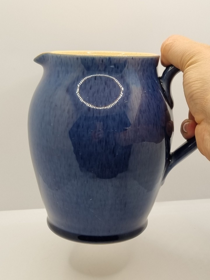 Denby Cottage Blue Jug Milk Water 2 Pint 1.1L Stoneware Ceramic Vintage ...