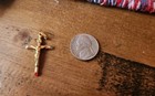 18K Vintage Thin Gold Cross-750 Stamp — photo 1