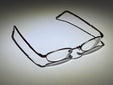 Vintage Converse Eyeglass Frames THRILLER Spice Brown Metal Rectangular Lenses
