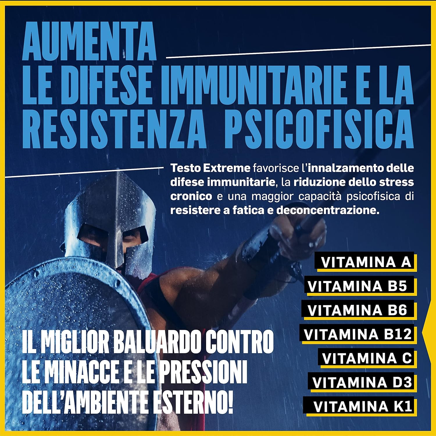 ® Testo Extreme 120 Caps Maca 8000Mg. Booster Stimolante Naturale Del Testostero - 3