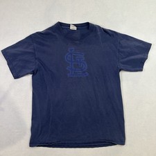 Vintage St. Louis Cardinals Shirt Big Logo Faded Distressed CSA Tag Mens Size L