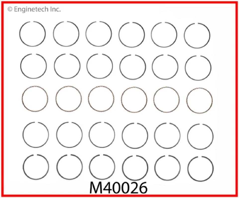 Anillos de pistón premium Enginetech Ford 4,6 L 5,4 L SOHC DOHC V8 1991-2014 Foto 3 de 3