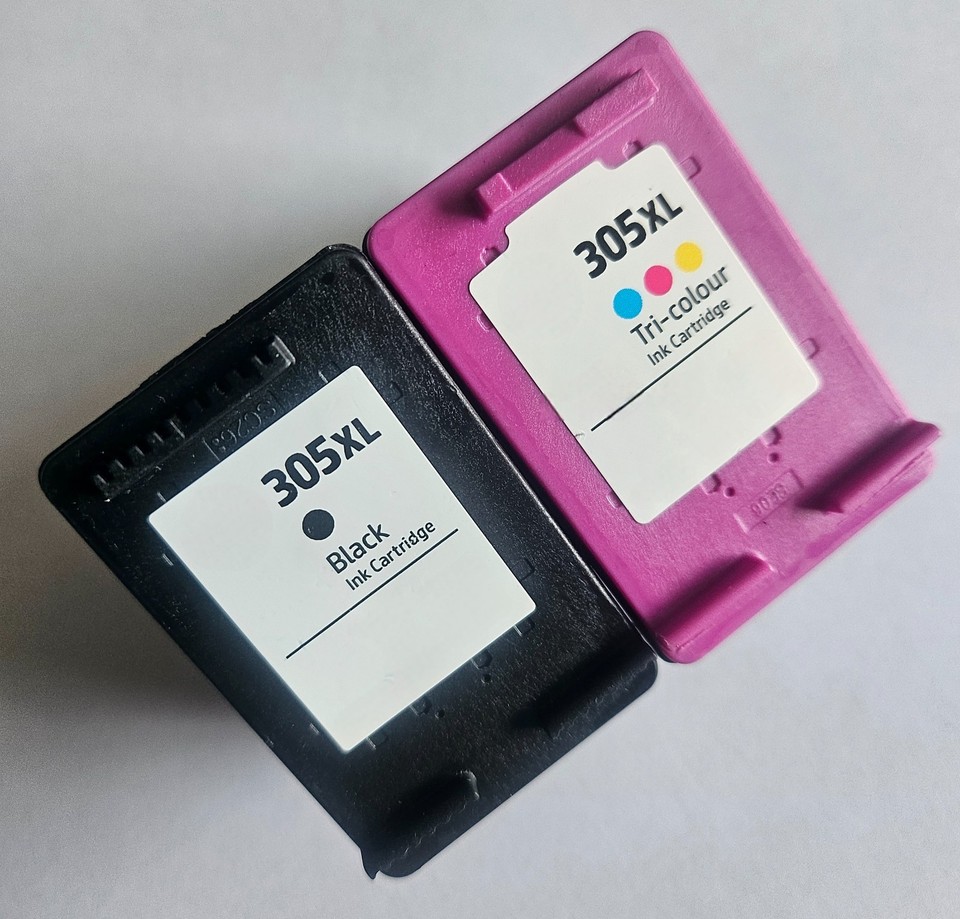 Refilled Ink For HP 305XL Black And 305 XL Colour Ink Cartridges ...