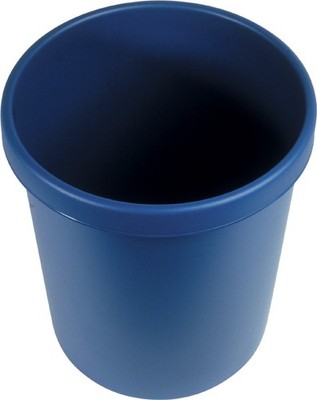helit Gross Papierkorb 30 Liter PE blau