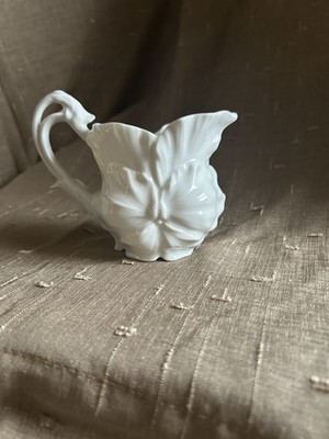 Anemone White Tettau German Porcelain Creamer