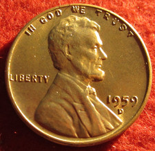1959 D Lincoln Memorial Cent/Penny -  Brilliant Uncirculated - Actual B3397