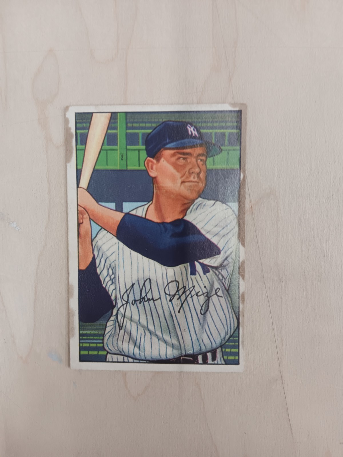 1952 Bowman #145 Johnny Mize New York Yankees HOF 