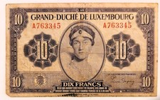 Luxembourg 10 Francs 1944