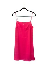 Calvin Klein Jeans Cami Mini Dress Satin New Hot Pink Gift Small Women Party