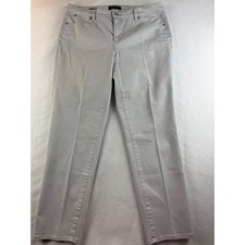 Talbots Flawless Five Pocket Slim Ankle Pants Women's Size 14 Gray Denim