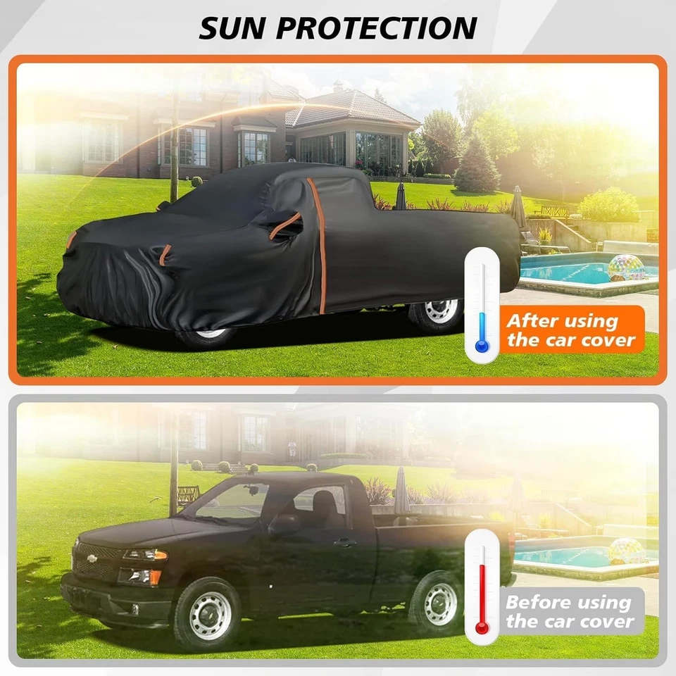 Capa de caminhão impermeável para 2014-2025 GMC Sierra/Chevrolet Silverado 1500/2500/35 - Imagem 3 de 4