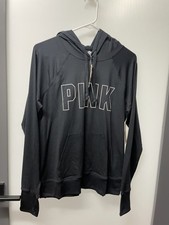 NWT Ladies Pink Active Black Hoodie - Size M