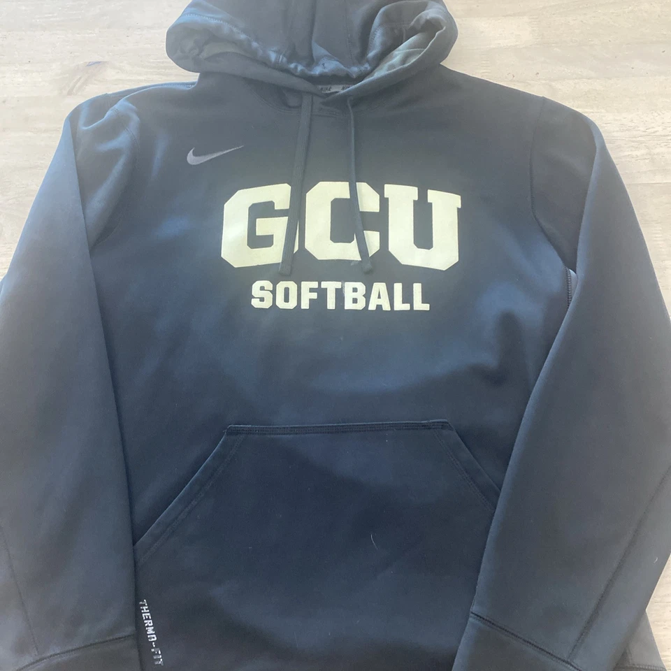 NIKE GCU Lopes Softbol Manga Larga Sudadera con Capucha Negra Top L Grande Foto 2 de 4