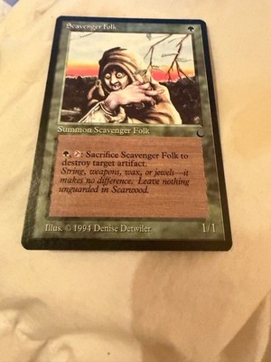 NP GEM/MINT!! MTG Scavenger Folk The Dark 