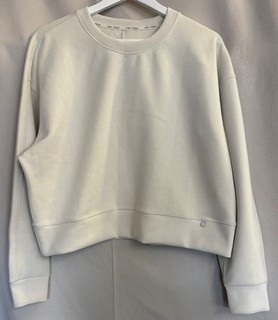 BNWOT Crz Yoga pale grey long sleeve activewear sweatshirt Uk 12 EU 40 CG W28