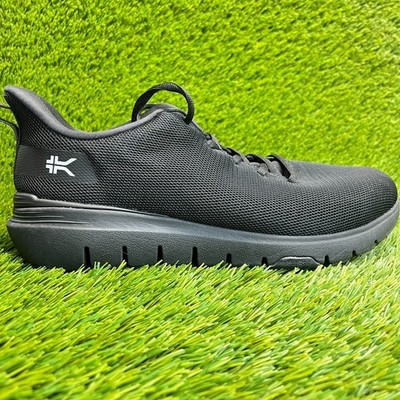 Kuru Flex Via Mens Size 9 Black White Athletic Running Walking Shoes Sneakers