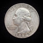 1964 Washington Quarter 90% Silver $0.25 FV Circulated Pre-1965 US Coin - 21-21