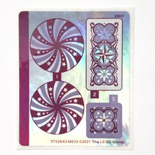 LEGO STICKER SHEET 41686 Magical Acrobatics Friends Iridescent Mirrored