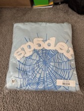 *BRAND NEW* Sp5der World Wide Web Hoodie (Sky Blue) READY TO SHIP🚚💨
