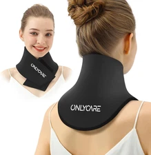 ONLYCARE Neck Ice Pack Wrap Gel - Upgraded Ice Packs for Neck Reusable, Hot and