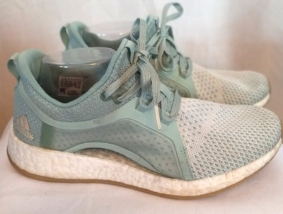 Adidas Women's Pureboost X Clima Sneakers Ash Green BB6090 Size 9