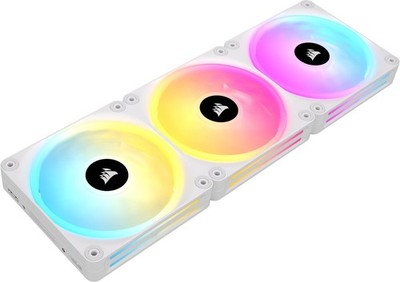 CORSAIR iCUE LINK QX120 RGB Triple 120mm PWN Fan Starter Kit (White)