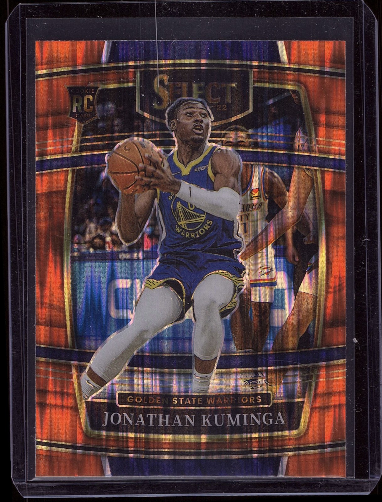2021-22 Panini Select - Concourse Jonathan Kuminga #28 Orange Flash Prizm (RC)