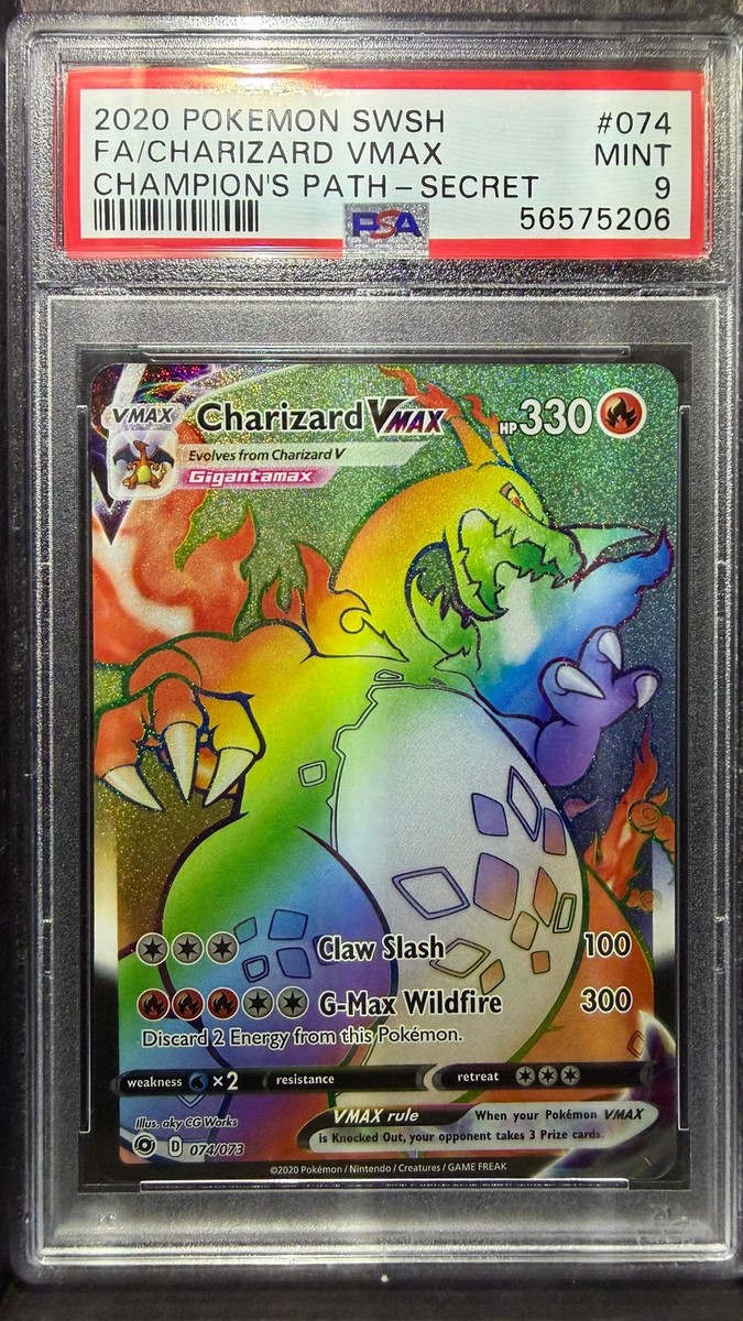 Charizard Vmax 074/073 Secret Champion's Path Pokemon PSA 9 | eBay