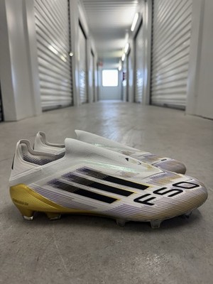 adidas F50 Elite Laceless FG Mens Soccer Cleats White Gold