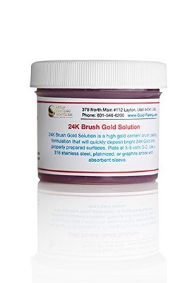 2oz Gel  24K Brush Gold Plating Solution  The Fastest Most Durable Best Value