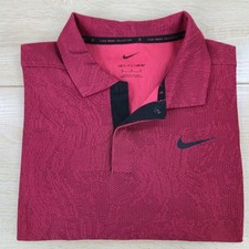 Men s M Nike Tiger Woods Dri-Fit ADV Blade Snap AOP Camo Pattern Golf Polo Shirt