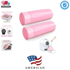 40 Count Cat Litter Box Liners for Automatic Cat Litter Box and Litter Box Ro...