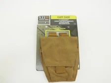 NEW! 5.11 Tactical Slickstick Cuff Case Dark Earth Brown Carries 2 Handcuffs