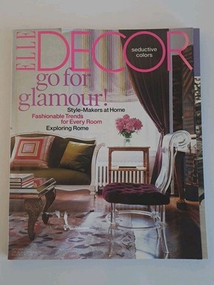Elle Decor Ocrober 2004 Seductive Colors Go For Glamour Fashionable Trends 