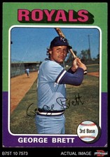 1975 Topps #228 George Brett Royals RC HOF 3 - VG