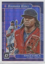 2021 Donruss Optic Diamond Kings Purple Pandora Prizm 53/99 Ronald Acuna Jr 0m4q