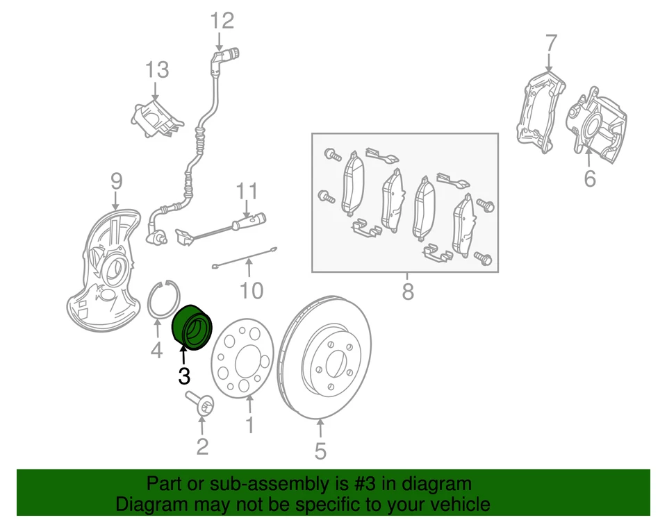 正品梅赛德斯-奔驰轴承 221-981-04-06-64 — 第 2/2 张图片