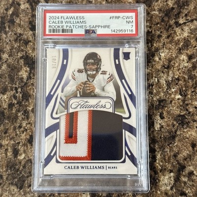 2024 PANINI FLAWLESS FRP-CWS CALEB WILLIAMS PATCH ROOKIE RC 10/10 Last on print 
