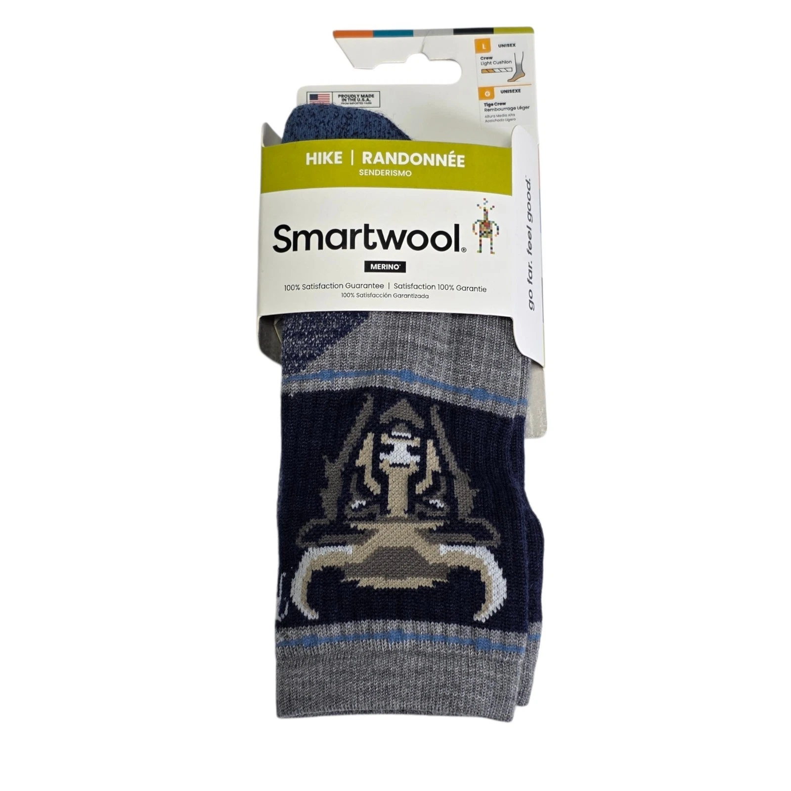 Smartwool HIKE Crew Socks Merino Wool Light Cushion Size Large Buffalo NWT
Opens in a new window or