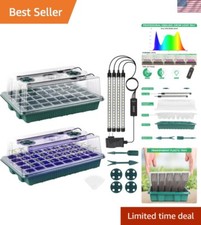 Eco-Friendly 80 Cell Seed Starter Kit with Ad...