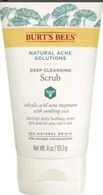 Burt's Bees Natural Acne Solutions Pore Refining Cleansing Scrub, 4 oz.
