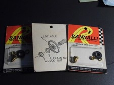 LOT of 3 Rannalli 25T Crown gear assembly  2506 new old stock NOS Slot car 1/24