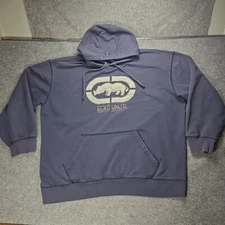 ECKO UNLTD Mens Hoodie Size XXXL Pull Over SweatShirt Blue Rhino 