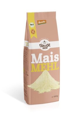 Bauckhof Bio Maismehl glutenfrei Demeter (2x 500g) Doppelpack Mehl Baceken Vegan