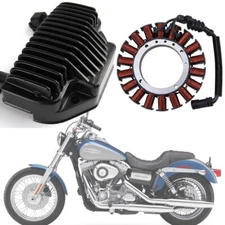 Stator Coil & Voltage Regulator Rectifier For Harley Dyna Low Rider FXDL 2008-16
